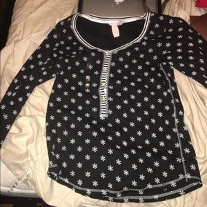 Victoria's Secret snowflake shirt