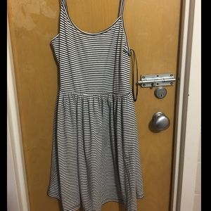 Striped cotton dress