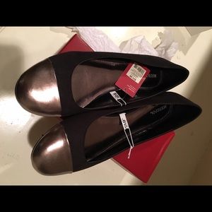 Merona black flats- never worn, new with tags