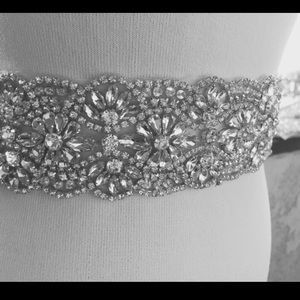 Bridal Wedding Sash,Rhinestone Crystal Belt