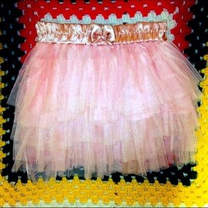 90s grunge HOLE pink tulle skirt