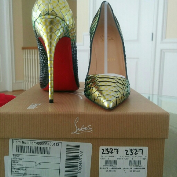 CHRISTIAN LOUBOUTIN So Kate Python Mermaid Mimosa - Picture 4 of 4