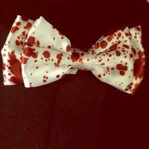 Blood splatter hair bow