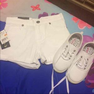 Little girl shorts & shoes