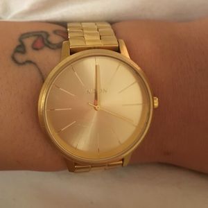 Gold Nixon Kingston watch