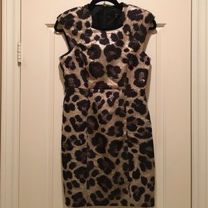 Tibi Animal Jacquard Shift Dress