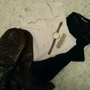 Charming Charlie Cream Blouse