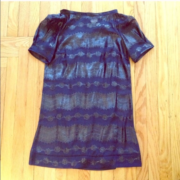 NAVY PARTY DRESS - Picture 1 of 4
