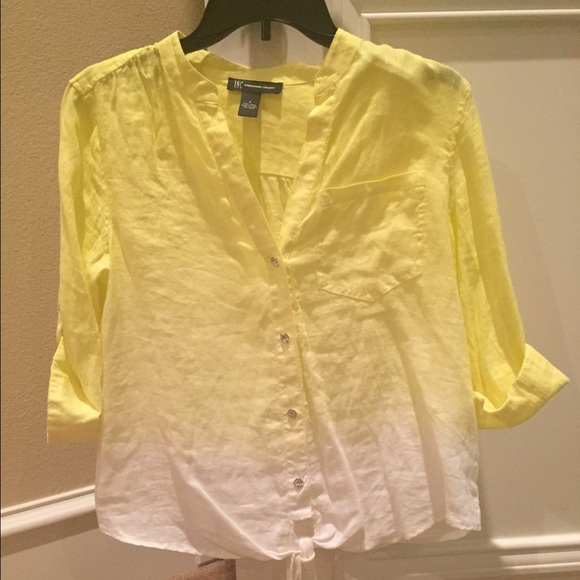 INC International Concepts Tops - Linen ombré button down