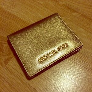 Michael Kors Jet Set Saffiano Leather Card Holder