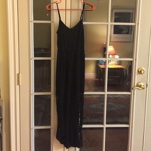 Black lace dress