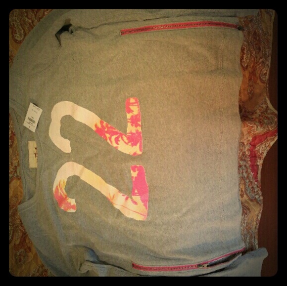 SOLD ON MER Hollister Gray Bling Sweatshirt!!