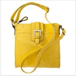 Lightly used yellow cross body bag
