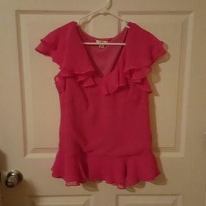 Coral blouse