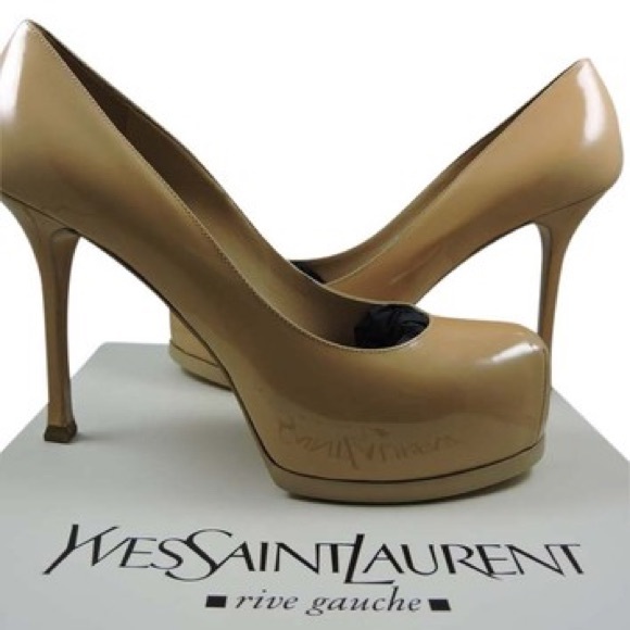 YSL Yves Saint Laurent Nude/Beige Pump Shoes