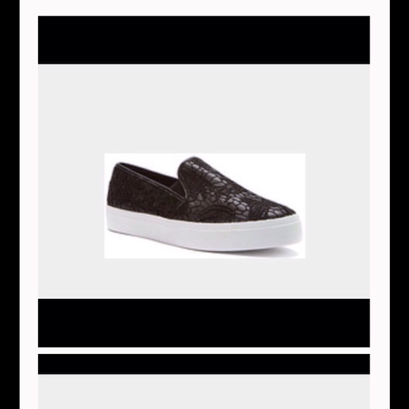 VOLATILE Melanie slip on sneakers. Leather & Lace