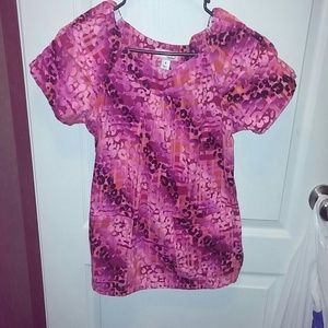 Koi Scrub Top Size Small