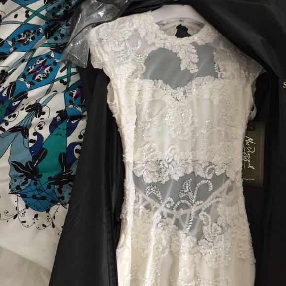 Brand New White lace prom dress - Picture 4 of 4