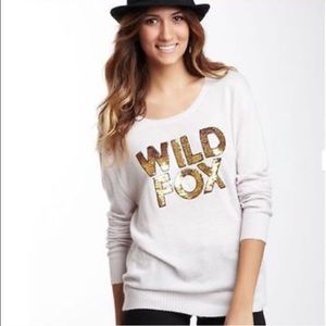 Wildfox White Label Couture Sequin Sweater