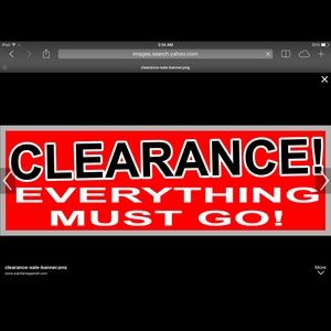 CLEARANCE SALE...TAKING REASONABLE OFFERS!