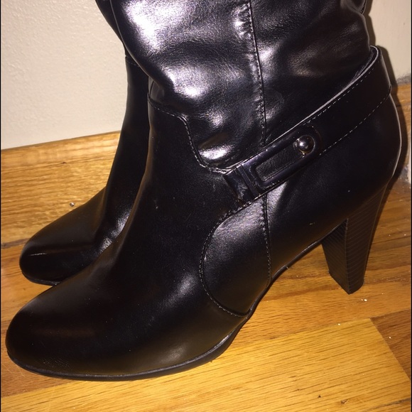 Kelly & Katie Black heeled boots
