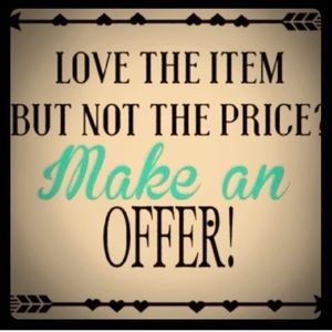 I am open to negotiations! Please make an offer!