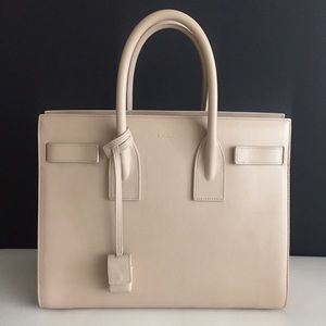 Saint Laurent Sac de Jour nude satchel