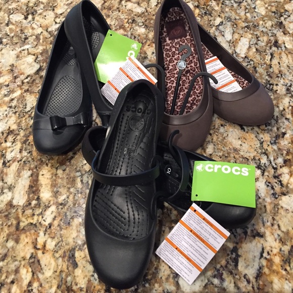 3Pair Authentic Crocs #LessBundled. GREAT