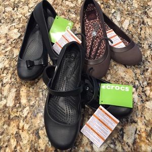 3Pair Authentic Crocs #LessBundled. GREAT