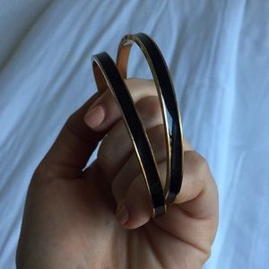 Kate Spade Black Bangles (Set of 2)
