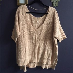 Comfy Short Sleeved Loose Sweater