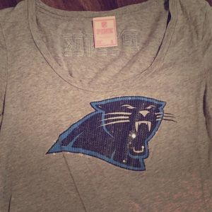 VS PINK Carolina Panthers Sequin Tee