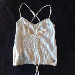 Hollister top with lace details