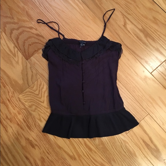 AEO navy blouse