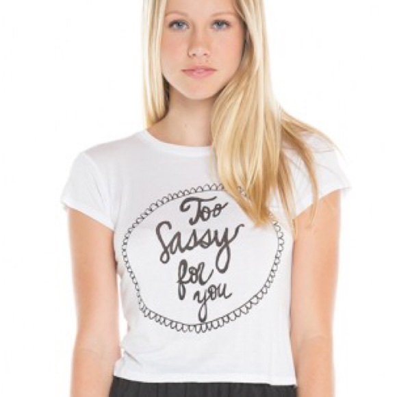 Brandy Melville too sassy graphic tee