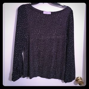Navy Loft Blouse