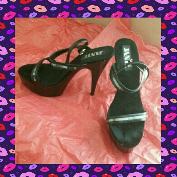 Black stiletto heels