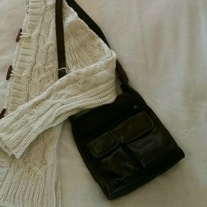 Brown leather Fossil bag