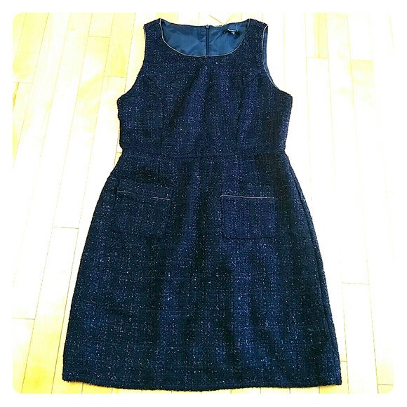 NWT Navy metallic dress
