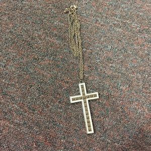 Long cross necklace