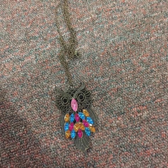 Long owl necklace - Picture 2 of 2