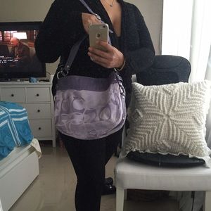coach bag light purple