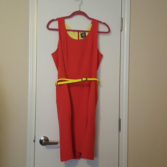 Vince Camuto belted dress
