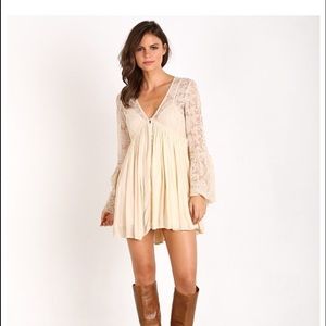 Cream lace dress