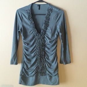 Maurice's Long Sleeve, V-neck Blouse