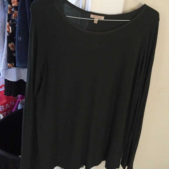 Bordeaux Long Sleeve Knit Top