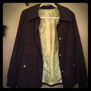 Donating👋🏼Anthropologie Tulle brown coat