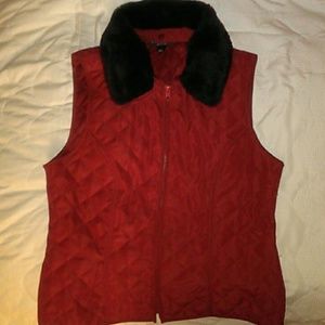 SOLD SOLD SOLD! Removable faux fur vest.