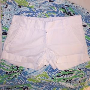 Lilly Pultizer Barclay White Shorts