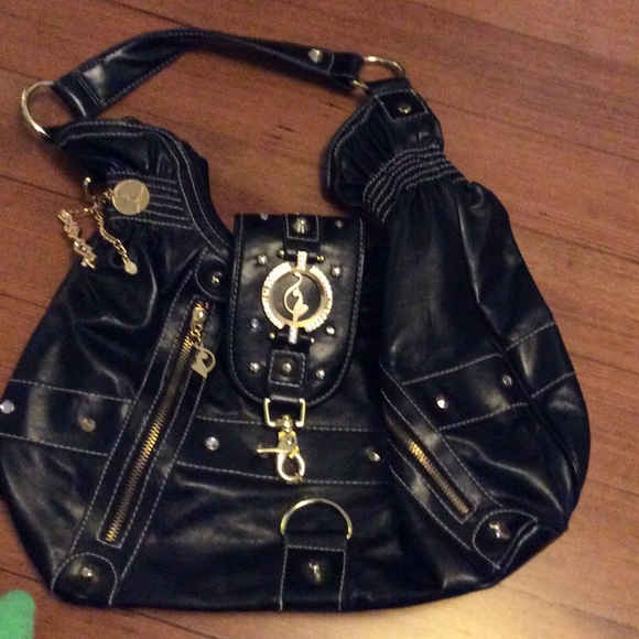 Black and gold babyphqt purse
